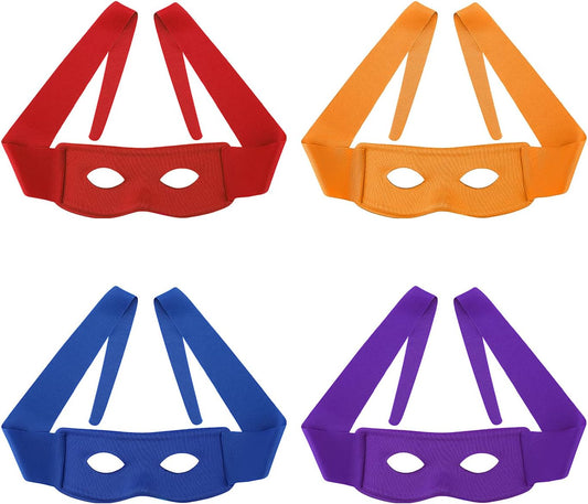 4pcs Turtle Eye Masks, Funny Halloween Masquerade Costume Mask for Kids Adults Turtles Party Decorations V1259-DP01-A-4878