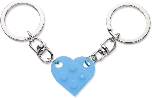 Heart Keychain Set, 2pcs Matching Couple Keychains Small Decorations for Party, Valentine's Gift Girlfriend V1259-DP01-A-4939