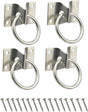 4PCS Cross Tie Ring for Horse,Block Hitching with Screws Horse Stall Stable - V1259-DP01-A-5065