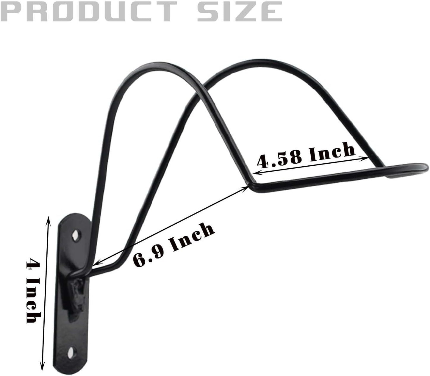 Wall Mounted Equestrian Helmet Rack,Metal Holder for Motorcycle Bike Baseball - V1259-DP01-A-5083
