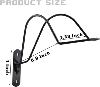 Wall Mounted Equestrian Helmet Rack,Metal Holder for Motorcycle Bike Baseball - V1259-DP01-A-5083