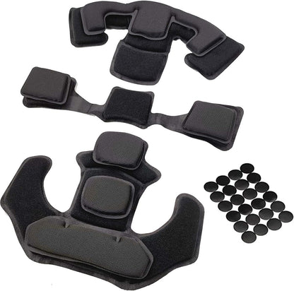 Helmet Padding Memory Foam Pad Protective Mat Kit for ACH MICH Team Wendy FMA EXF Black - V1259-DP01-A-5088