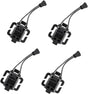 4 Pieces Tactical Gear Molle Clips Attachments Multifunction Hanging Buckle for Backpack Vest Black - V1259-DP01-A-5089