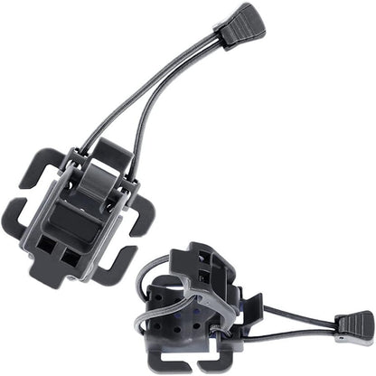 4 Pieces Tactical Gear Molle Clips Attachments Multifunction Hanging Buckle for Backpack Vest Black - V1259-DP01-A-5089