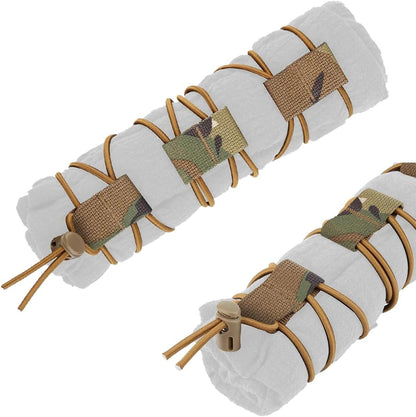 Tactical Flag Bungee Elastic Fastener Strap Shock Cord Retention Molle Webbing Loop Lock Secure Plate Carrier V1259-DP01-A-5090