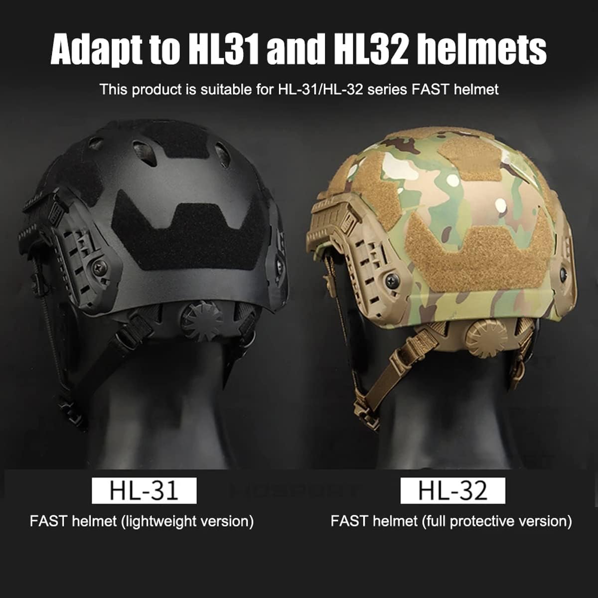 Tactical Helmet Strap Adjustable Chin Inner Suspension System with Bolts and Screws for Fast MICH IBH Airsoft V1259-DP01-A-5091
