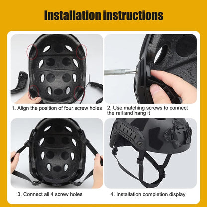 Tactical Helmet Strap Adjustable Chin Inner Suspension System with Bolts and Screws for Fast MICH IBH Airsoft V1259-DP01-A-5091