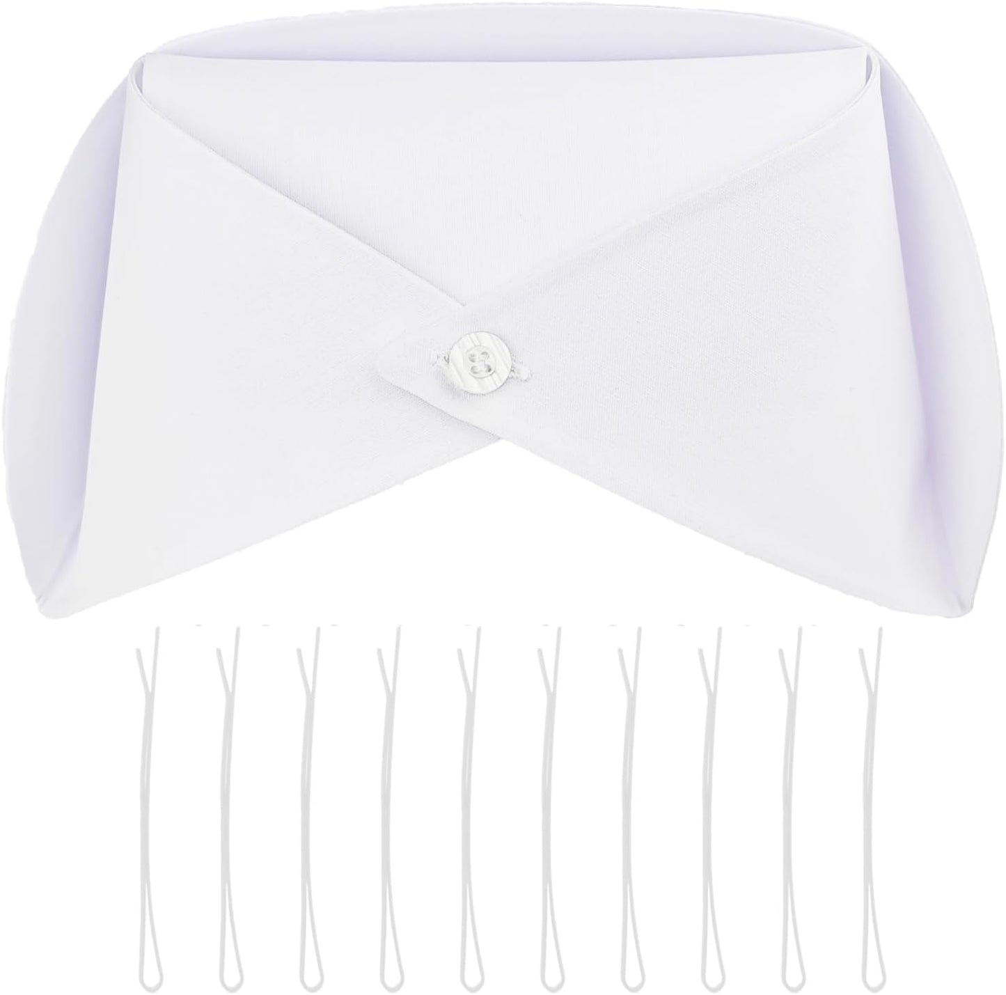 1/3/5/10 Pack White Nurse Hat Headband Cap Costume and 10 Pins V1259-DP01-A-510