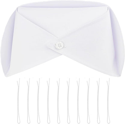 1/3/5/10 Pack White Nurse Hat Headband Cap Costume and 10 Pins V1259-DP01-A-510