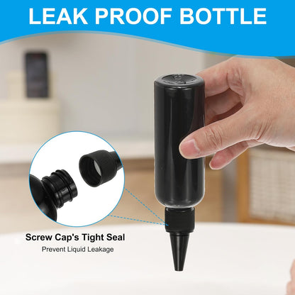 Plastic Applicator Bottle, 6 Pcs 3.4oz(100ml) Leak Proof Refillable Empty Dispenser Container Squeeze Bottle V1259-DP01-A-5108