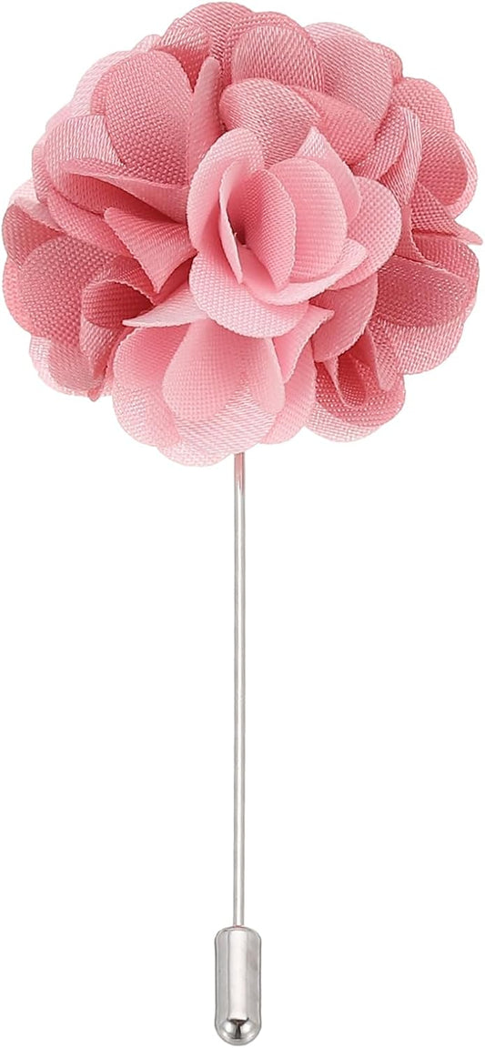 Flower Boutonnieres Pin, Lapel Pin for Men Camellia Wedding Graduation Anniversary Brooch Outfit Accessories V1259-DP01-A-5110
