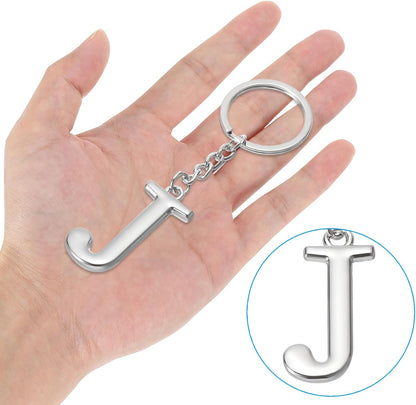 Initial Letter Key Chain, a Chain Pendant Ring J - V1259-DP01-A-5118
