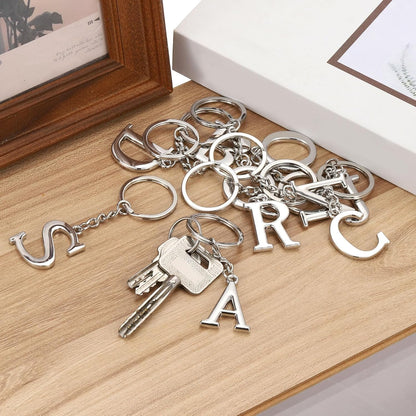 Initial Letter Key Chain, a Chain Pendant Ring J - V1259-DP01-A-5118