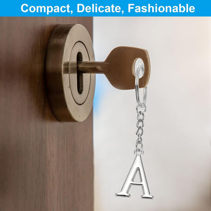 Initial Letter Key Chain, a Chain Pendant Ring J - V1259-DP01-A-5118