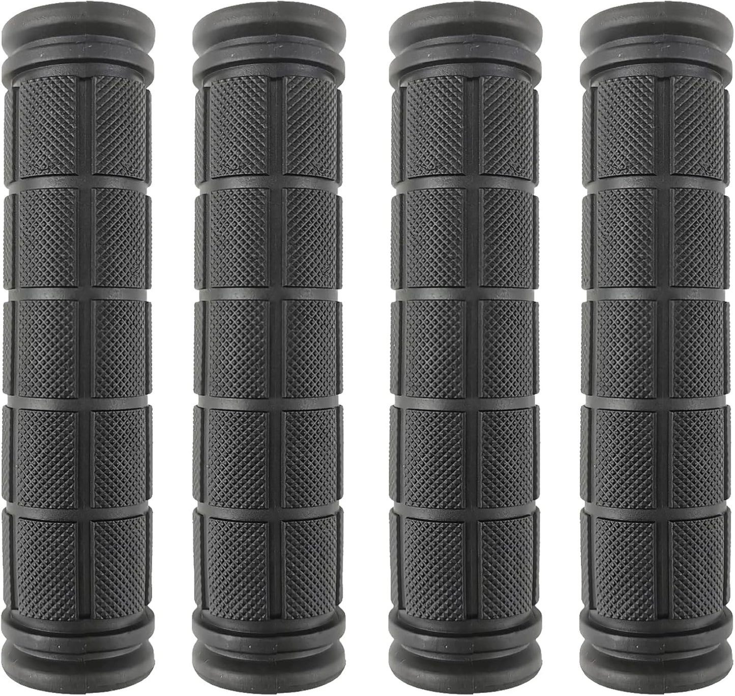 2 Pairs Bicycle Handle Bar Grips Mushroom for BMX/Road Mountain Bikes Black V1259-DP01-A-512