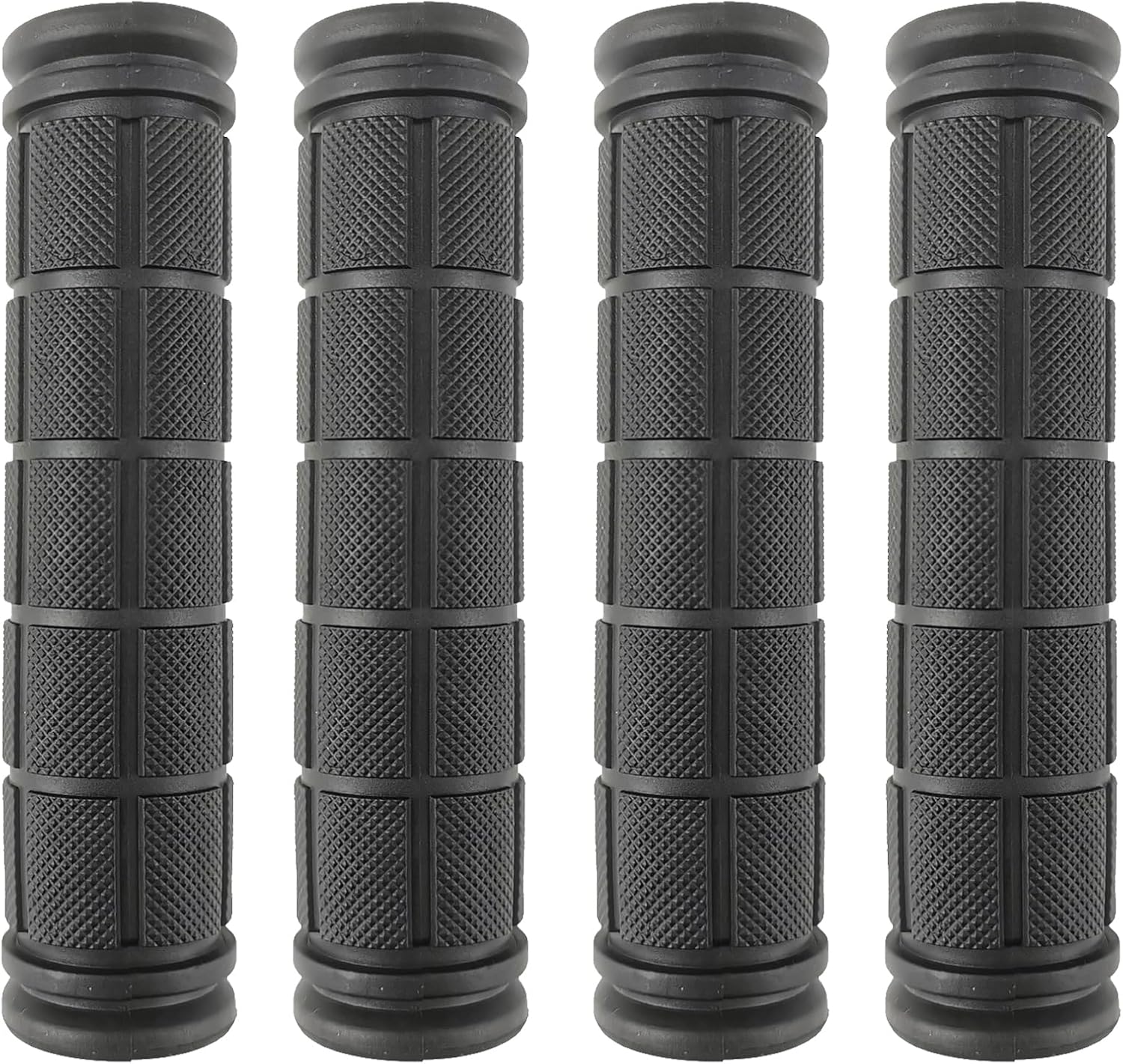 2 Pairs Bicycle Handle Bar Grips Mushroom for BMX/Road Mountain Bikes Black V1259-DP01-A-512