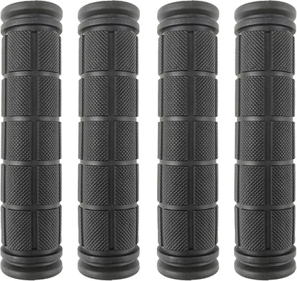 2 Pairs Bicycle Handle Bar Grips Mushroom for BMX/Road Mountain Bikes Black V1259-DP01-A-512