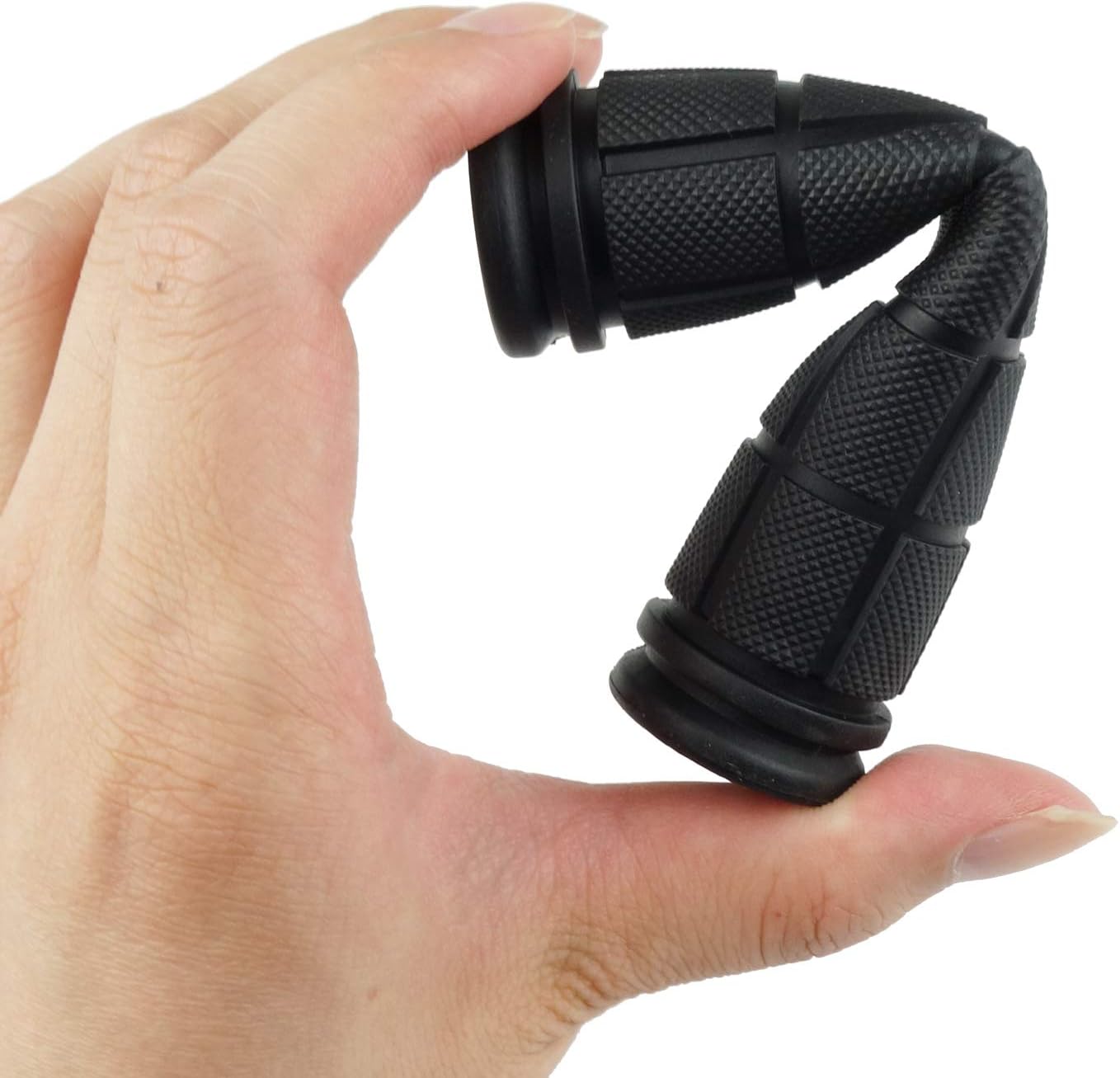 2 Pairs Bicycle Handle Bar Grips Mushroom for BMX/Road Mountain Bikes Black V1259-DP01-A-512