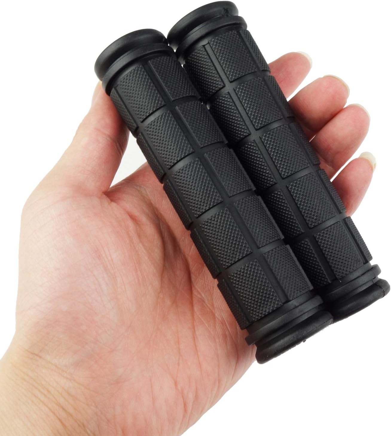2 Pairs Bicycle Handle Bar Grips Mushroom for BMX/Road Mountain Bikes Black V1259-DP01-A-512