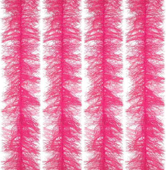 5Ft Feather Boa, 4 Pcs Artificial Fluffy Boas Party Decorations for DIY Crafts, Wedding Costume, Christmas, V1259-DP01-A-5122