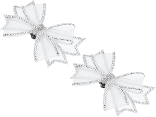 Rhinestone Shoe Clips, 1 Pair Detachable Classic Fashion Sparkling Bow Heels Accessories Decoration for V1259-DP01-A-5153
