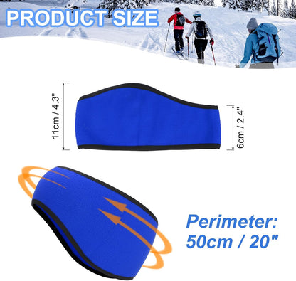 Ear Warmer Headband, Winter Stretchy Running Sweatband Outdoor Essential for Jogging Blue - V1259-DP01-A-5180