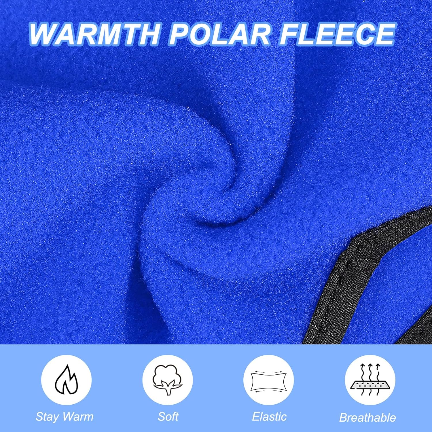 Ear Warmer Headband, Winter Stretchy Running Sweatband Outdoor Essential for Jogging Blue - V1259-DP01-A-5180