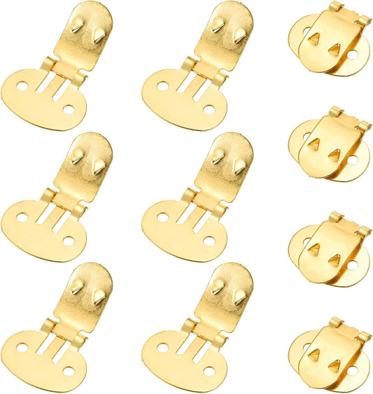 19mm x 31mm Shoe Clips, 10 Pcs Flat Blank Clips Supplies Embellishments for DIY Crafts Decoration Project V1259-DP01-A-5193
