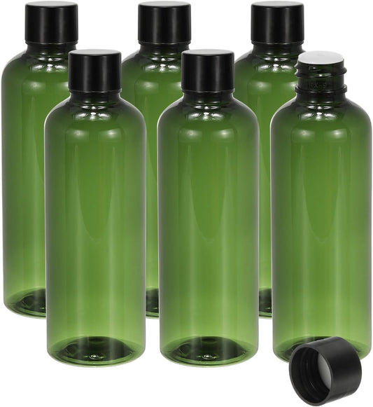 Travel Bottles with Screw Cap, 6 Pcs 3.4Oz(100ml) Leak Proof Refillable Empty Dispenser Container Squeeze V1259-DP01-A-5194