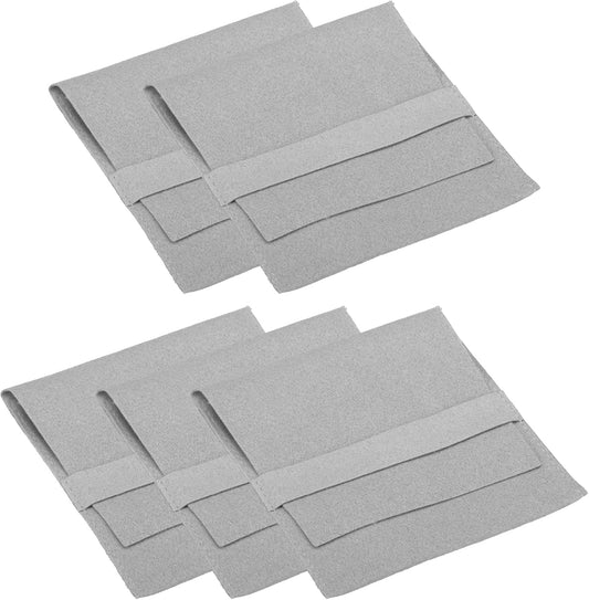 10x10cm Jewelry Pouches with Band, 5 Pack Microfiber Portable Soft Storage for Necklace Bracelet Earring V1259-DP01-A-5201