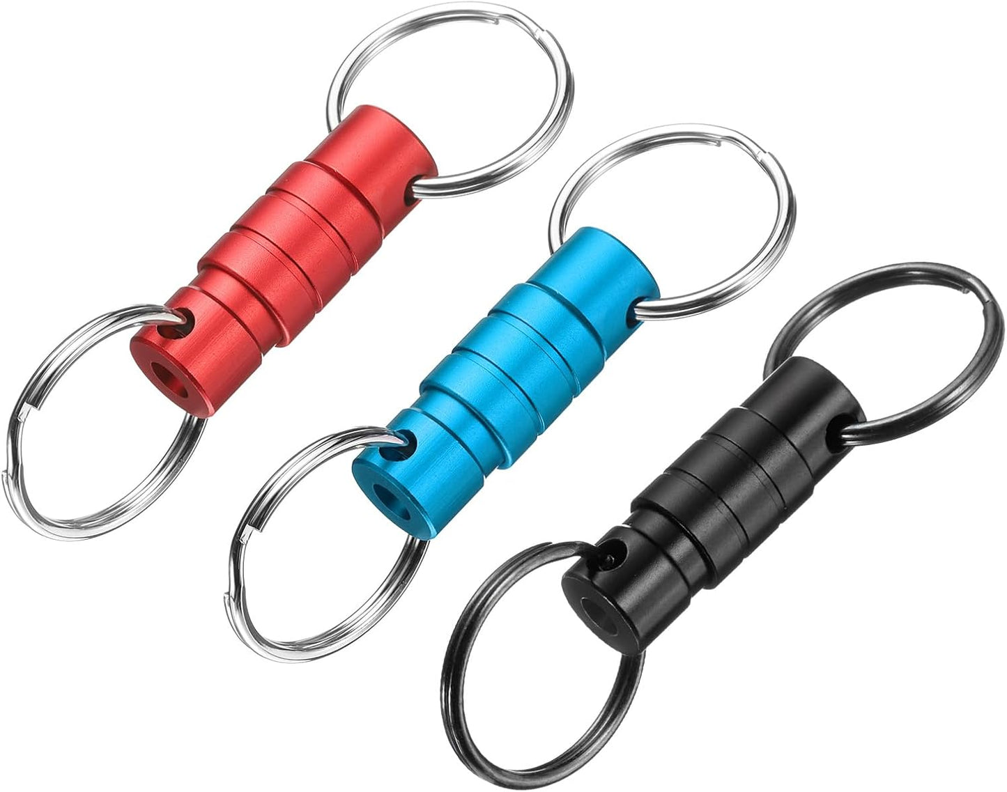 Quick Release Keychain, Detachable Pull Apart Key Rings Clip Spring Split Snap Separate Keychains Lock Holder V1259-DP01-A-5209