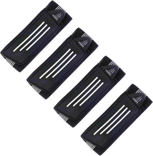 4 Pack Elastic Bike Bicycle Ankle Leg Riding Puttee Cycling Safety Bind Pant Bands Clip Strap Belt Fully V1259-DP01-A-522