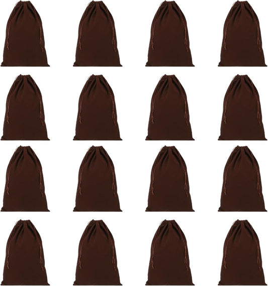 Shoe Dust Bag, 16 Pack Duster Flannel Shoes Pouch with Drawstring Washable Breathable Travel Bags for Home V1259-DP01-A-5228