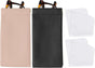 Squeeze Top Sunglass Pouch, PU Leather Soft Eyeglass Pouch Portable Travel Sunglasses Pouch(2 Set) White/Pink V1259-DP01-A-5230