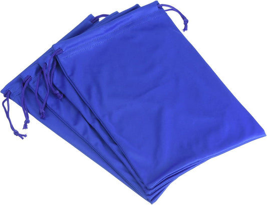 Ski Goggle Bag, Microfiber Snow Goggles Case Cover Soft Storage Sleeve Drawstring Pouch Blue - V1259-DP01-A-5238