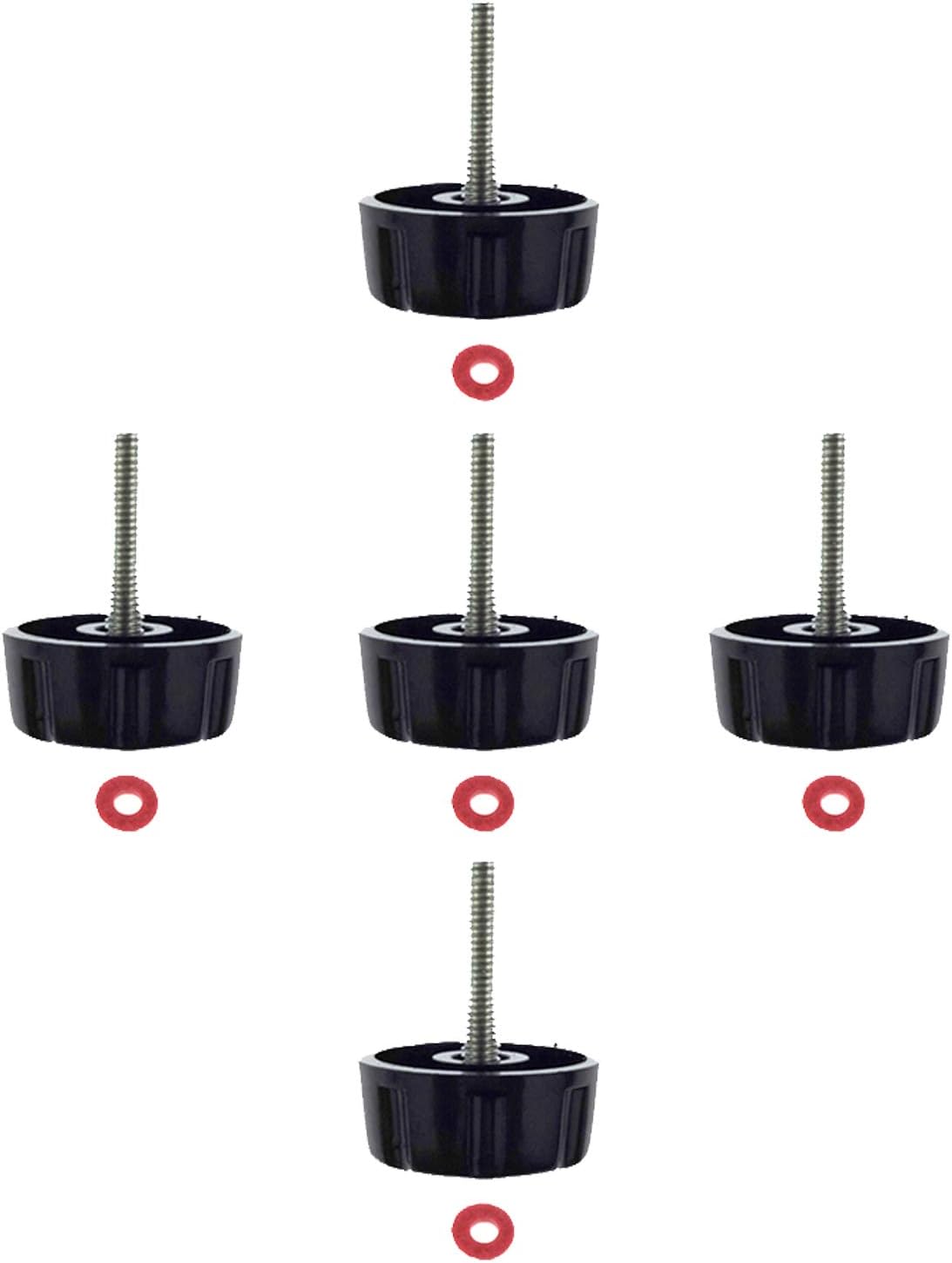 5 Pack Screws Nuts Caps for Fishing Spinning Reels Knob Power Handle Grip V1259-DP01-A-524
