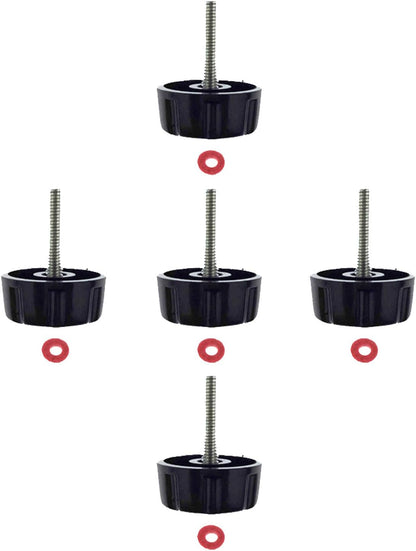 5 Pack Screws Nuts Caps for Fishing Spinning Reels Knob Power Handle Grip V1259-DP01-A-524