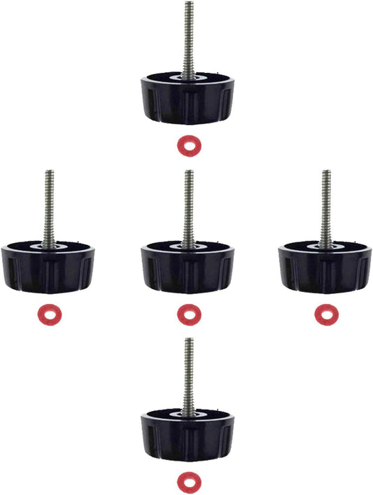 5 Pack Screws Nuts Caps for Fishing Spinning Reels Knob Power Handle Grip V1259-DP01-A-524