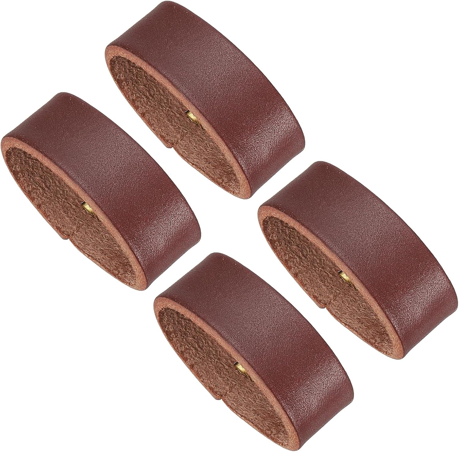 Leather Loop Keeper, Loops Belt Keeper Retainer Straps Replacement Reddish Brown 1.5"/1.6" V1259-DP01-A-5246