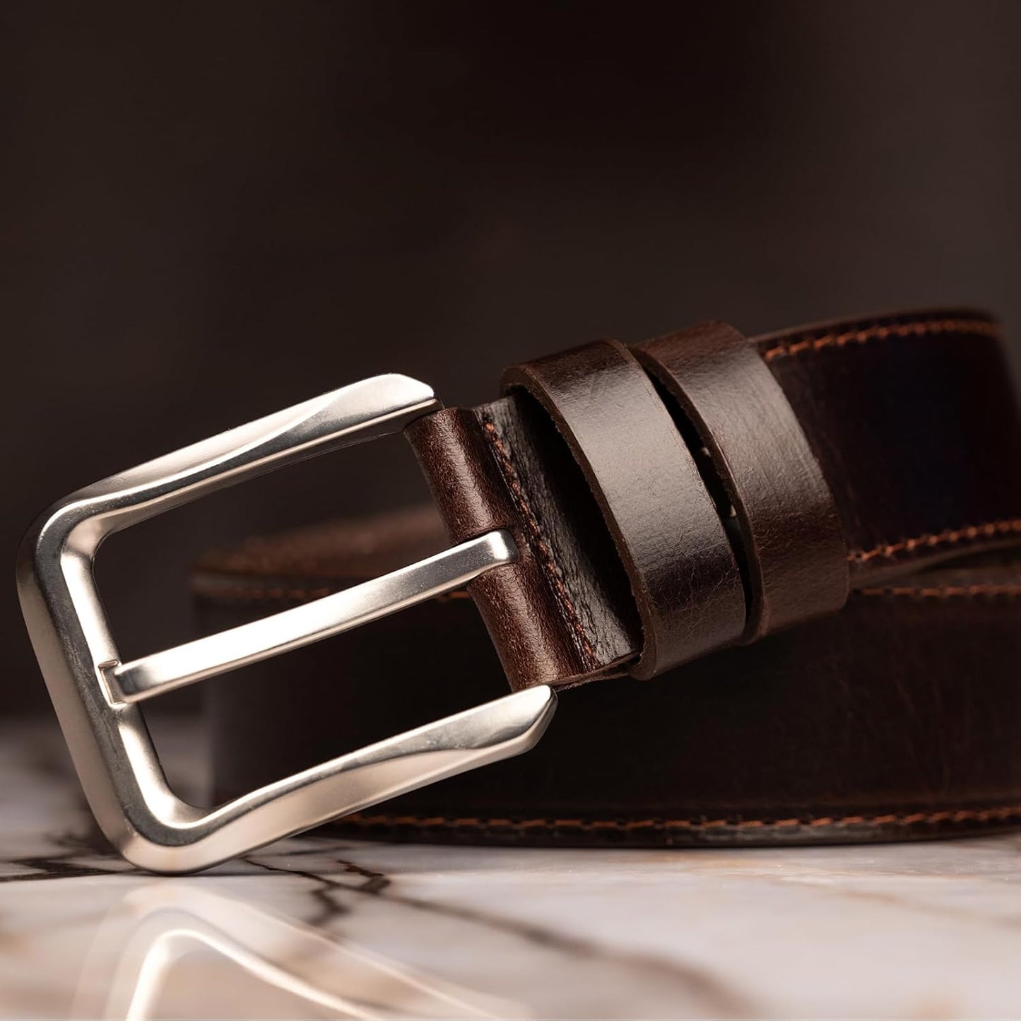 Leather Loop Keeper, Loops Belt Keeper Retainer Straps Replacement Reddish Brown 1.5"/1.6" V1259-DP01-A-5246