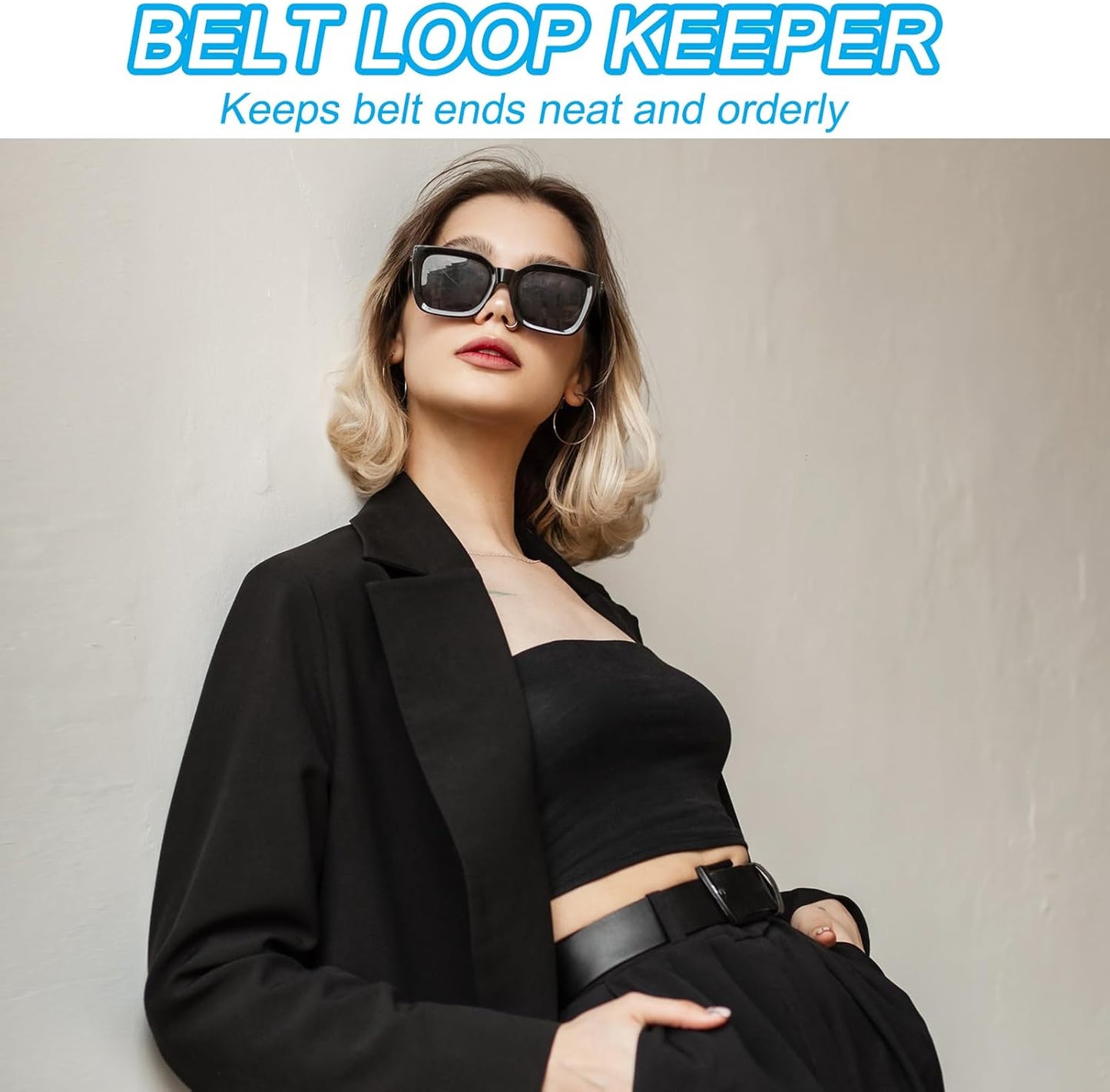 Leather Loop Keeper, Loops Belt Keeper Retainer Straps Replacement Reddish Brown 1.5"/1.6" V1259-DP01-A-5246