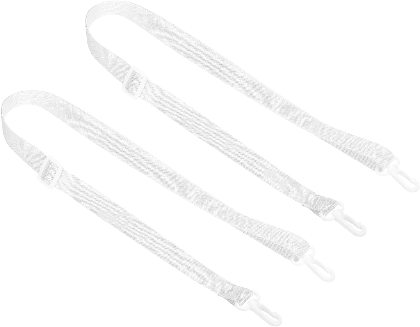 125cm x 2cm Replacement Shoulder Strap, 2 Pack Adjustable Swivel Clips Hook Buckle Slide Crossbody Bag Belt V1259-DP01-A-5251