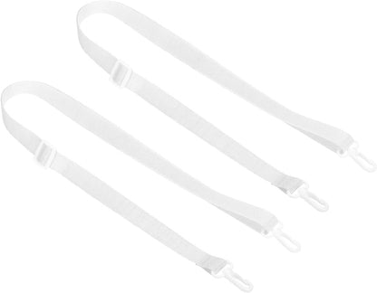125cm x 2cm Replacement Shoulder Strap, 2 Pack Adjustable Swivel Clips Hook Buckle Slide Crossbody Bag Belt V1259-DP01-A-5251