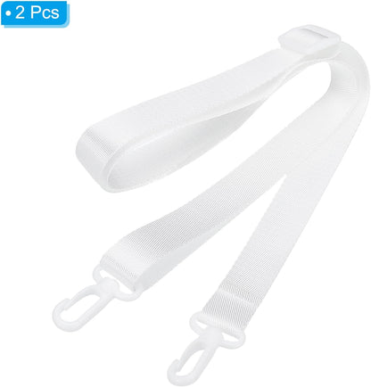 125cm x 2cm Replacement Shoulder Strap, 2 Pack Adjustable Swivel Clips Hook Buckle Slide Crossbody Bag Belt V1259-DP01-A-5251