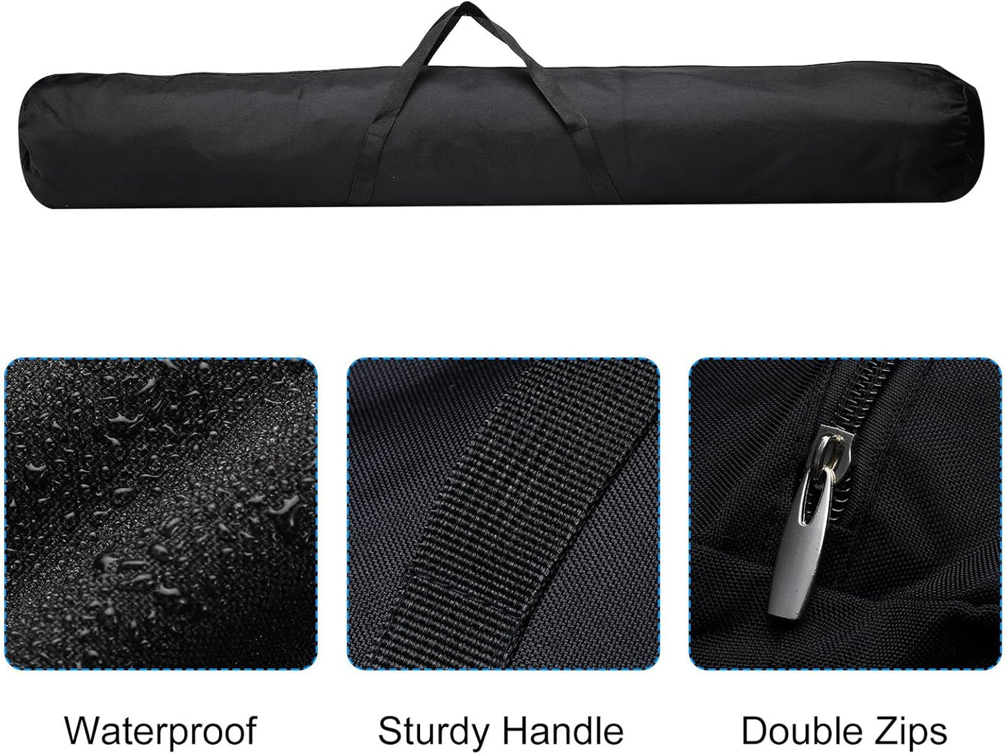 Folding Camping Chair Replacement Bag 47.2" x 5.5", Portable Storage Tent with Handle Strap for Outdoor V1259-DP01-A-5274