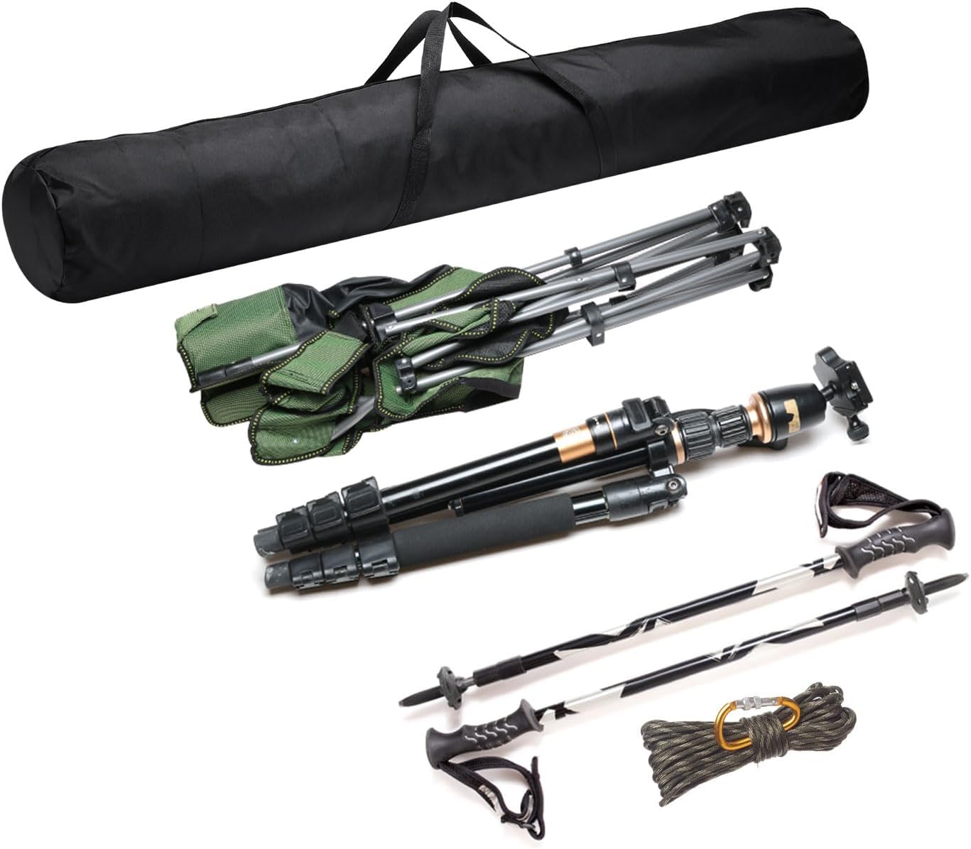Folding Camping Chair Replacement Bag 47.2" x 5.5", Portable Storage Tent with Handle Strap for Outdoor V1259-DP01-A-5274