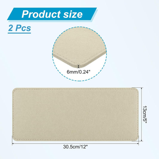 12 x 5 Inch Felt Bag Base Shaper, 2pcs Bottom Pad Organizer Insert Rectangle Liner Board for Purse Handbag V1259-DP01-A-5289