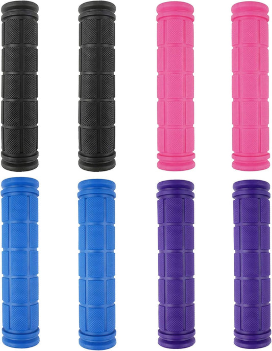 4 Pairs Bicycle Handle Bar Grips Mushroom for BMX/MTB/Road Mountain Bikes black, blue, purple, pink V1259-DP01-A-529