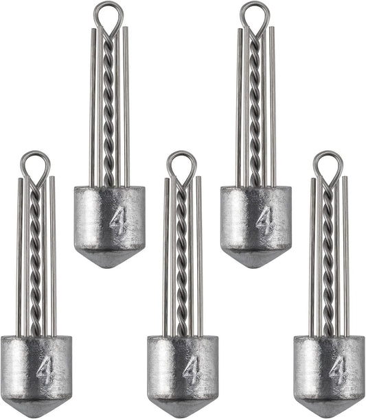 5 Pack Spider Surf Fishing Weight Sputnik Sinker 1oz-8oz Saltwater Beach Casting Sea Bottom Holder - 4oz-5 V1259-DP01-A-5317