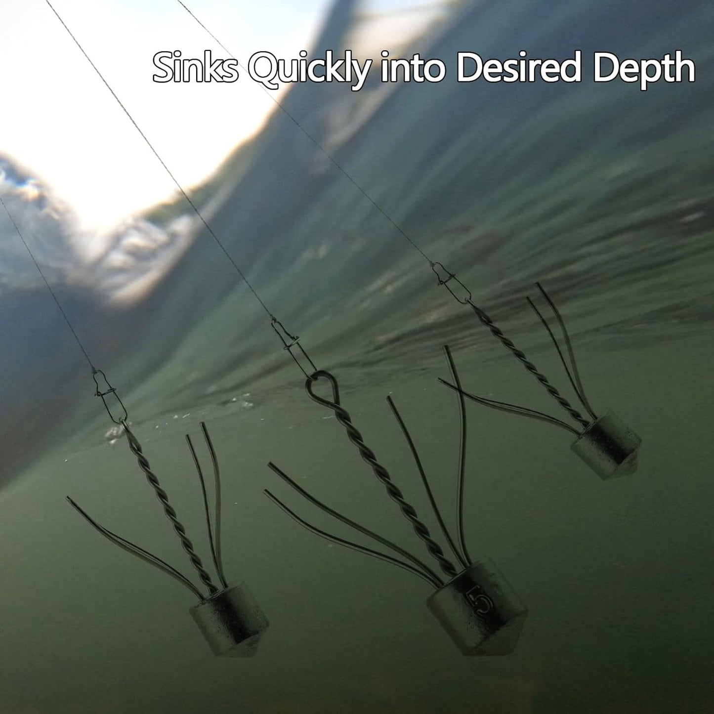 5 Pack Spider Surf Fishing Weight Sputnik Sinker 1oz-8oz Saltwater Beach Casting Sea Bottom Holder - 4oz-5 V1259-DP01-A-5317